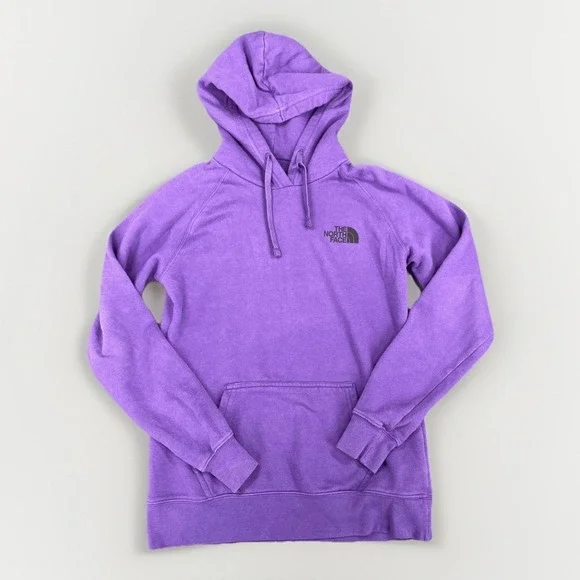 The North Face Pullover Hoodie Sweatshirt Womens S Purple Half Dome Logo Outdoor - Picture 3 of 8